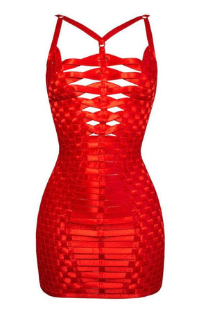 Cobra Red Dress - yesUndress