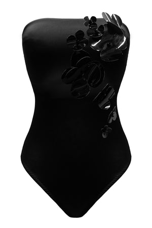 Ellipsia Floral Black Swimsuit