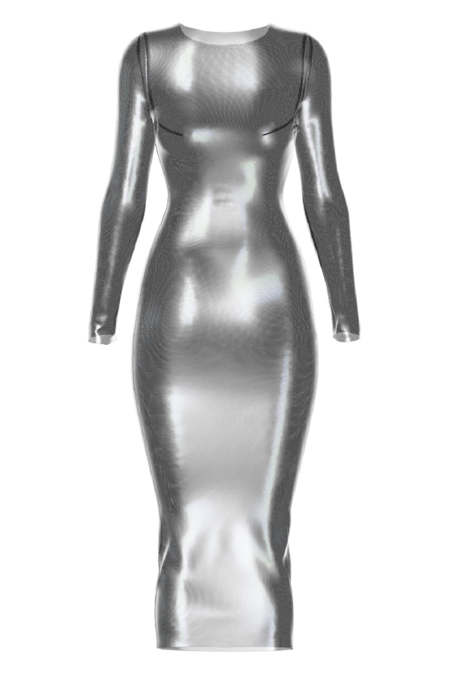 Tefia silver long dress