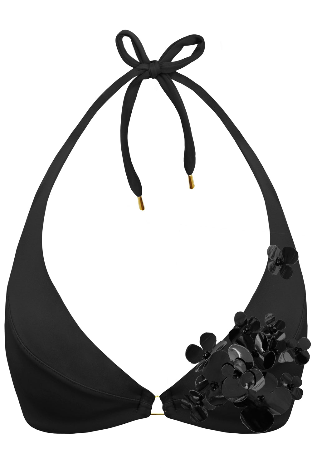 Radiya Floral Black bikini top